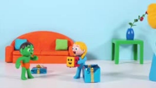 دانلود انیمیشن خانواده خمیری این قسمت Kids Having Fun With Rainbow Colors Paint 