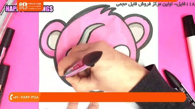 آموزش نقاشی به کودکان - نحوه نقاشی کردن بچه خوک
