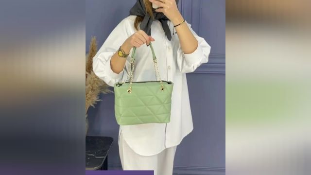 کیف چرم مصنوعی زنانه مجلسی شیک