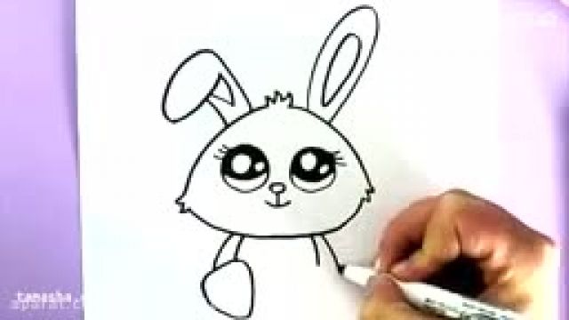 کلیپ نقاشی کودکانه  - آموزش نقاشی خرگوش