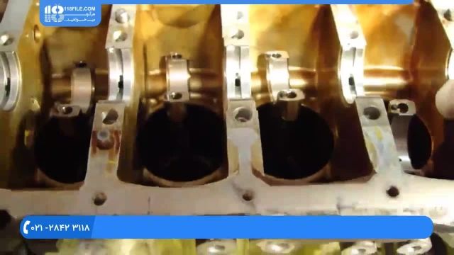 آموزش تعمیر موتور تویوتا - تمیزکردن سطح و صفحه یاتاقان ها بستن قطعات موتور