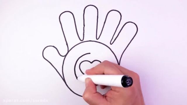 آموزش نقاشی به کودکان - نقاشی دستان پاپت