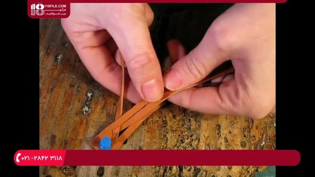 آموزش چرم دوزی - آموزش ساخت دستبند چرم