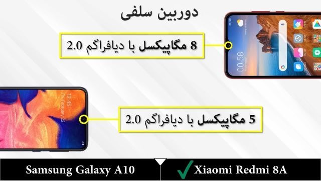 فیلم مقایسه تخصصی Samsung Galaxy A10 با Xiaomi Redmi 8A