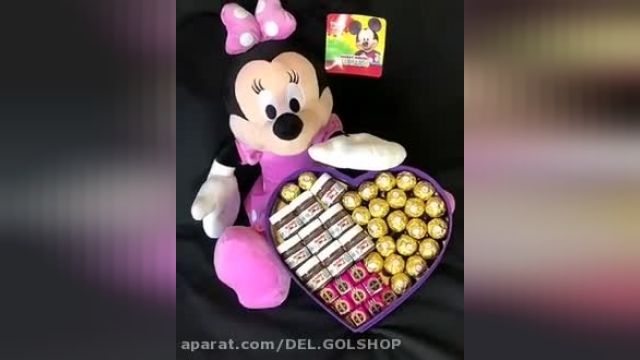 پک کادو ولنتاین دخترانه - عروسک میکی موس و شکلات