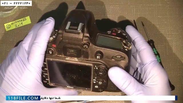 آموزش تعمیر دوربین عکاسی-تعمیر دوربین عکاسی حرفه ای-گیرکردن دکمه های دوربین