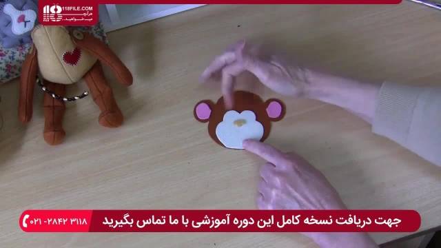 آموزش دوخت عروسک میمون نمدی خوشگل برای کودکان 
