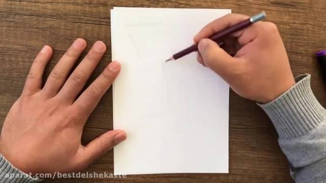 طراحی حروف سه بعدی - نقاشی با مداد