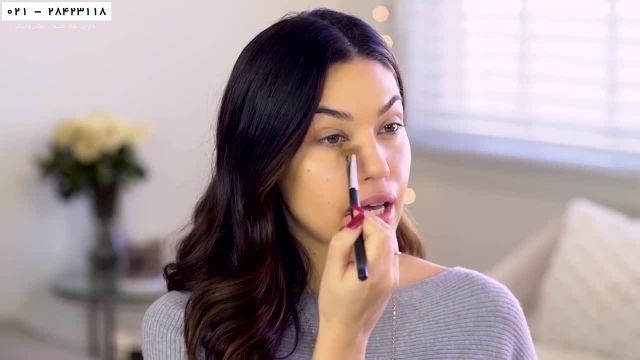 فیلم میکاپ صورت - آموزش آرایش کامل صورت -آموزش زدن رژلب مات و براق
