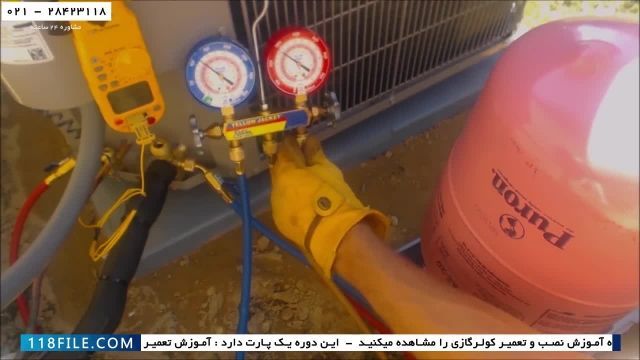 آموزش تعمیر کولر گازی-آموزش تعمیر کولر گازی در ایران-اضافه کردن مبرد به تهویه