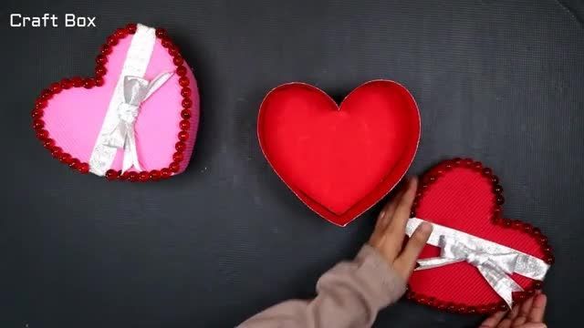 اوریگامی ، آموزش ساخت جعبه قلبی برای هدیه در روز تولد !
