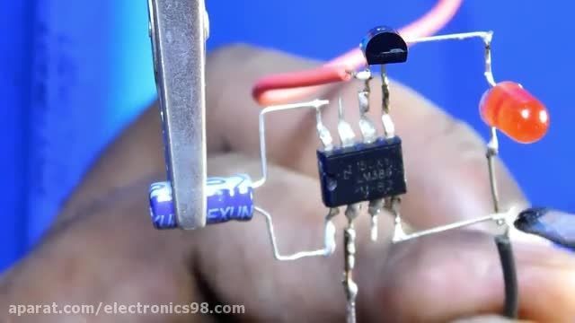 آموزش ساخت مدار آشکار ساز سیم های برق حامل ولتاژ !