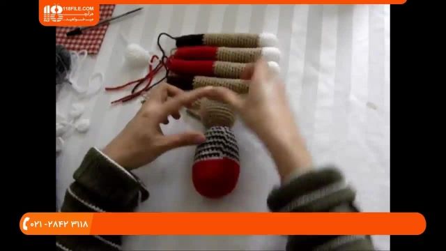 آموزش عروسک بافی _ آموزش مراحل نصب بدنه به یکدیگر 