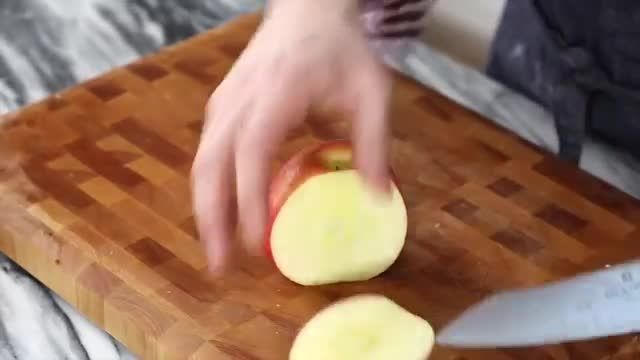 آموزش ساده و طرز تهیه پای سیب به شکل گل رز
