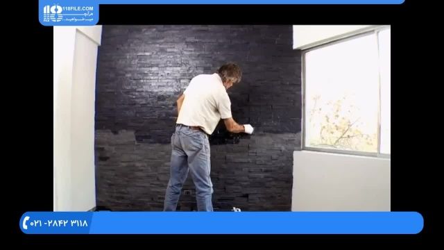 آموزش نصب سنگ های آنتیک - روش نصب سنگ بر روی دیوار