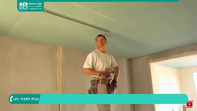 آموزش کناف کاری |کناف دیوار |کناف |راه اندازی سقف دکوراتیو چوبی