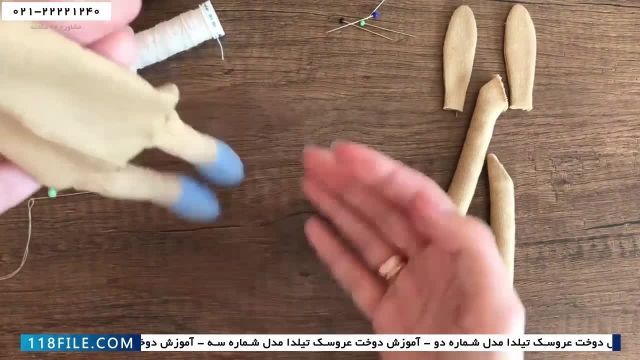 آموزش عروسک سازی-عروسک سازی-آموزش دوخت عروسک خرگوش تیلدا(پارت دوم)