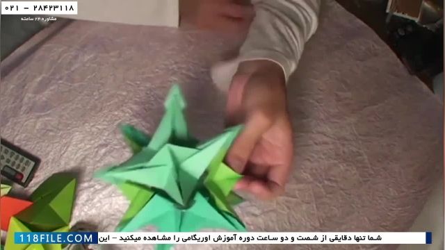 آموزش ساخت اوریگامی - آموزش اوریگامی سه بعدی 