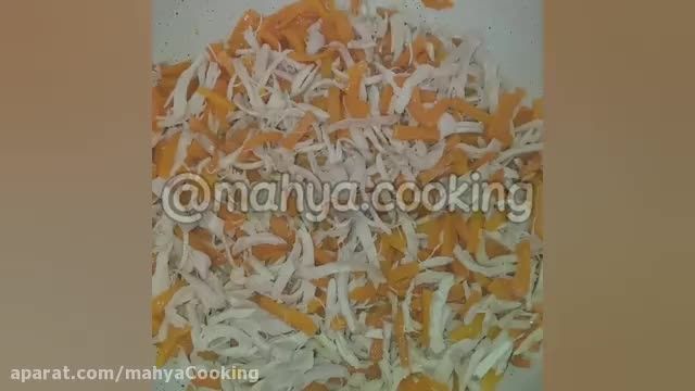 روش تهیه هویج پلو با مرغ