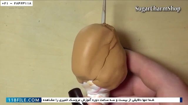 آموزش عروسک سازی -ساده ترین دوخت عروسک خمیری- آموزش ساخت دیو   