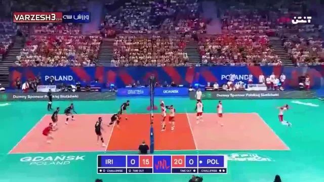  خلاصه والیبال ایران 3 - لهستان 2 | لیگ ملت های والیبال 2022