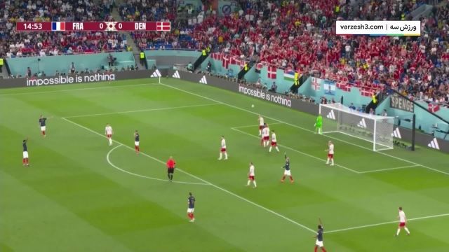 خلاصه بازی فرانسه 2 - دانمارک 1 همراه با گزارش‌فارسی