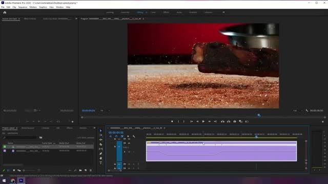 آموزش تصویری تغییر سرعت فیلم در پریمیر !
