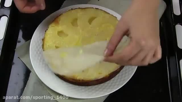 دستور تهیه کیک آناناسی وارونه