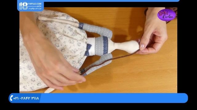 آموزش عروسک روسی|عروسک تیلدا باالگو(آرایش صورت عروسک)