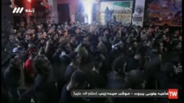 رجز خوانی محمد حسین پویانفر و فریاد "حیدر حیدر" در موکب سیده زینب | ویدیو 