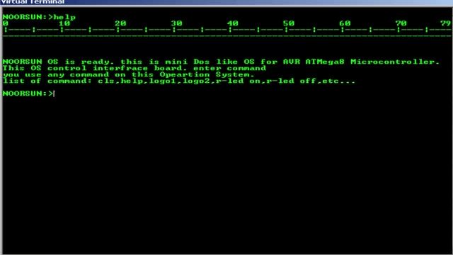 نوشتن سیستم عامل خط فرمان DOS برای میکروکنترلر. اسمبلی و C