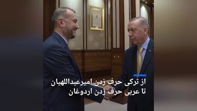 عربی و ترکی حرف زدن وزیر خارجه ایران و رئیس جمهور ترکیه | فیلم 