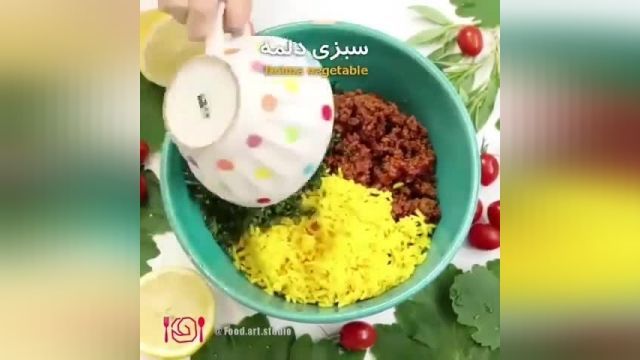 دستور تهیه دلمه مو عربی سالم و جدید 