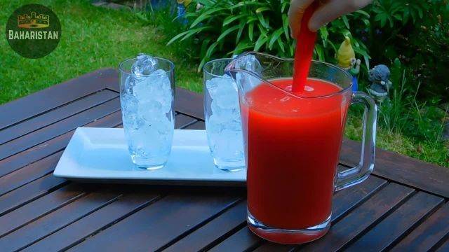 آموزش روش تهیه بهترین  نوشیدنی سرد تابستانی با هندوانه
