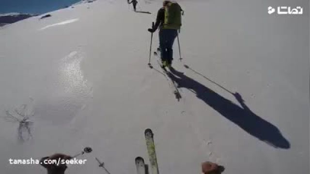 اسکی در رشته کوه های زاگرس ایران