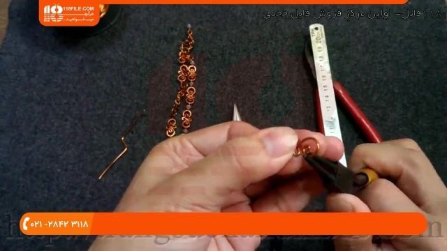آموزش زیورآلات با سیم مسی - آموزش ساخت دستبند با سیم مسی