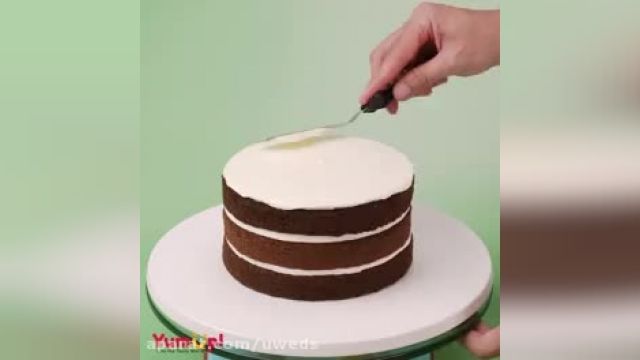 روشی ساده وفوری برای تزئین کیک آرایی 