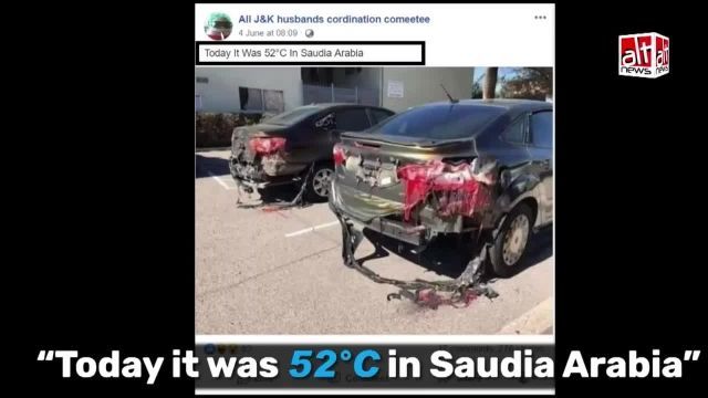 گرمای عجیب 73 درجه در کویت و ذوب شدن ماشین ها !