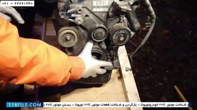 تعمیر موتور تویوتا  Vvtiآموزش تعمیر موتور تویوتا-تعمیر موتور تویوتا-بازکردن موتو