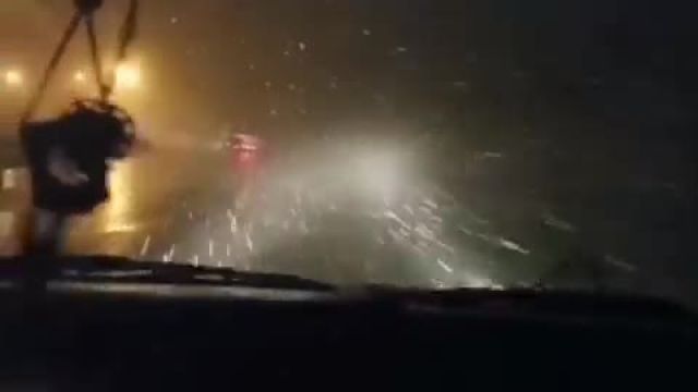 بارش شبانه برف در سوادکوه | فیلم