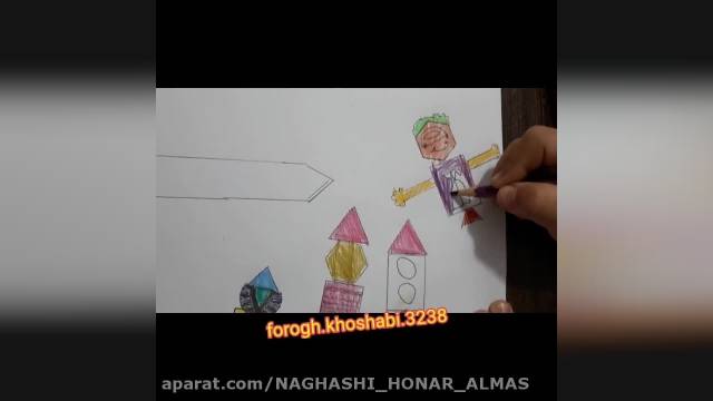 نقاشی کودکانه ساده - سرگرمی کودکانه 
