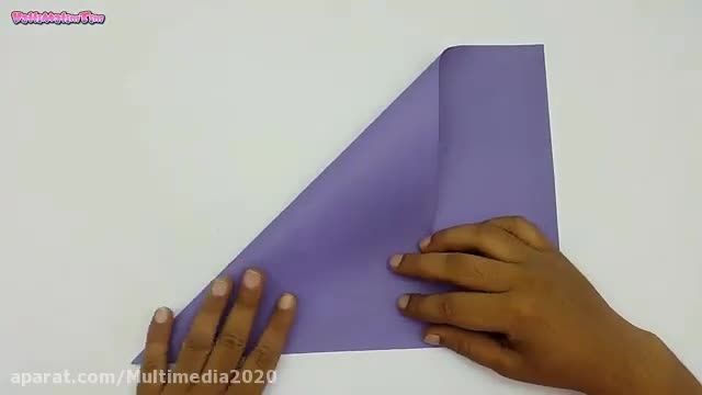 آموزش اوریگامی با کاغذ - ساخت ناخن کاغذی بلند 