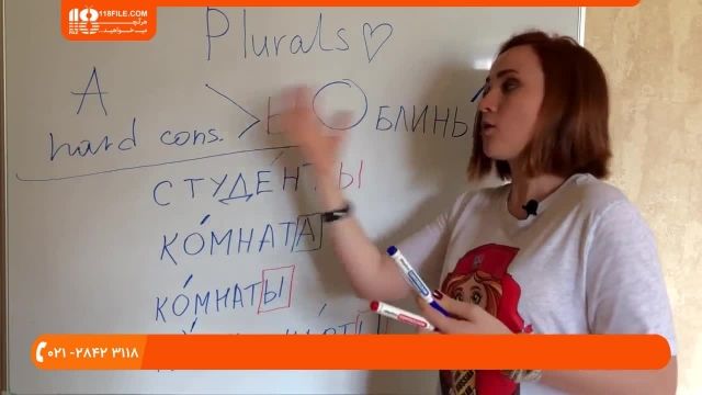  آموزش زبان روسی - نحوه جمع بستن