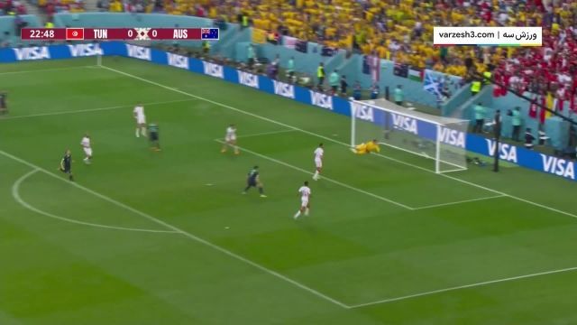 گل اول استرالیا به تونس توسط دوک | ویدیو 