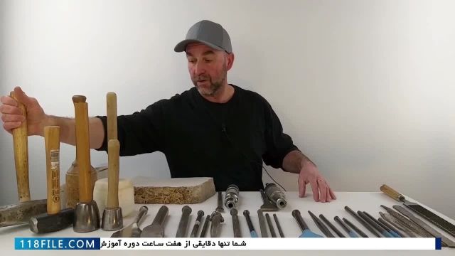 آموزش سنگ تراشی-حکاکی روی سنگ-آشنایی با ابزار و مهارت سنگ تراشی