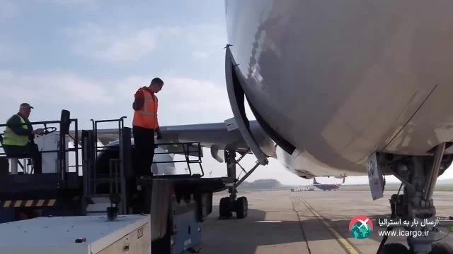 مراحل بارگیری هواپیمای ایرباس 300C4 جهت ارسال بار به استرالیا
