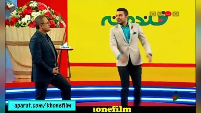 اجرای زنده اشکان خطیبی در خندوانه + ترانه زیبا 