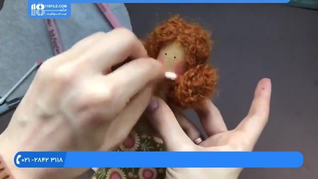 آموزش دوخت عروسک تیلدا - آموزش آرایش صورت عروسک تیلدا