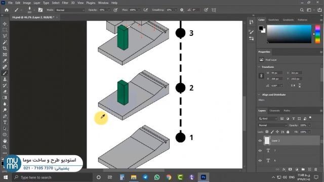 آموزش حرفه ای پست پروداکشن در فتوشاپ - طراحی سه بعدی