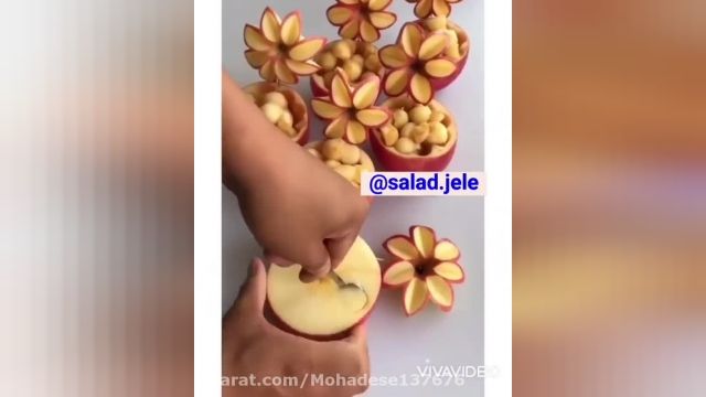 روشی ساده برای تزیین سیب